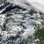 Mace Head Logs 86 km/h Wind Gust as Low Tracks South 4 Ireland from space on Friday. Credit NASA