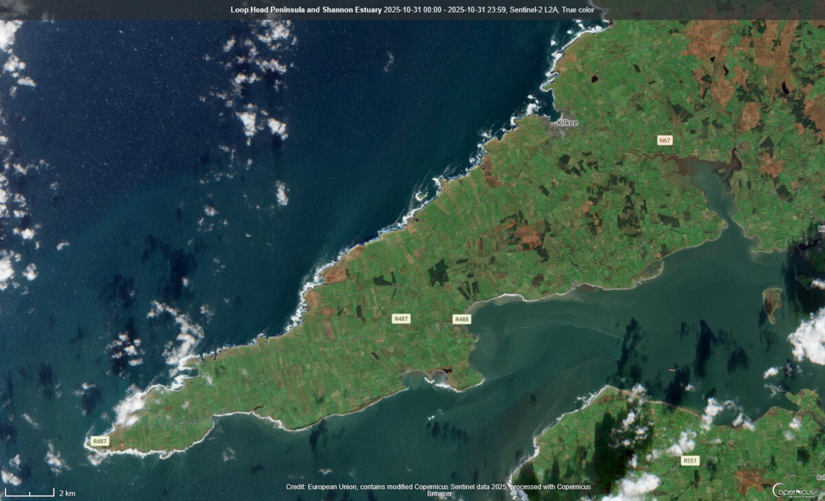 Loop-Head-Peninsula-and-Shannon-Estuary-1200x729 Satellite Captures All Kinds of Everything Over Ireland