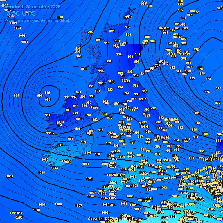 Low-pressure-tracking-southeast-across-Ireland.-Credit-Meteociel Mace Head Logs 86 km/h Wind Gust as Low Tracks South