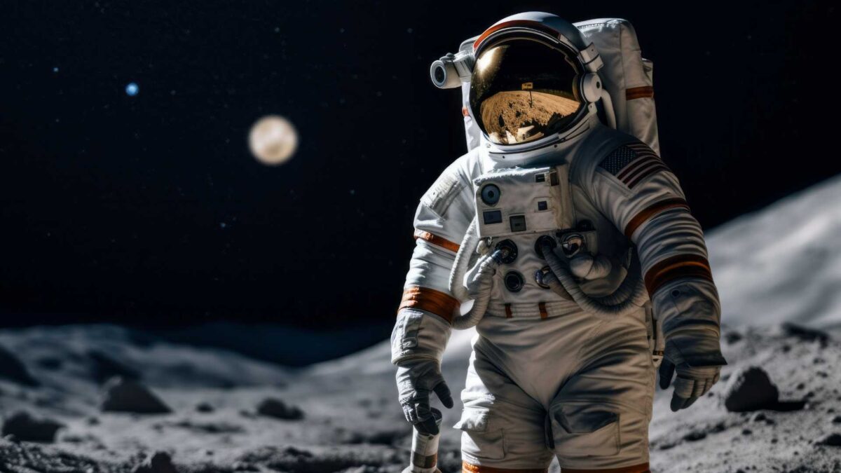 Man-on-moon-1200x675 Moon’s South Pole May Hold Clues to Lunar Origins