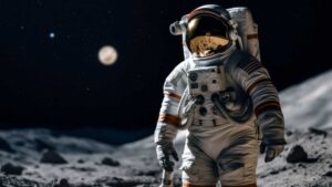 Man on moon