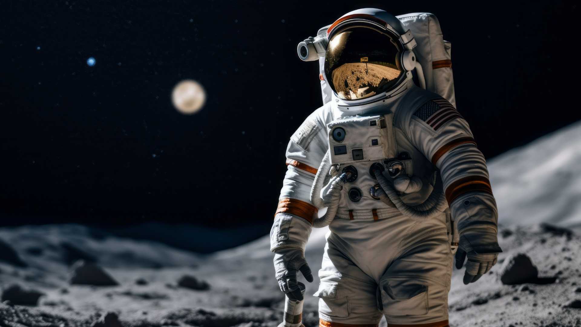 Man on moon