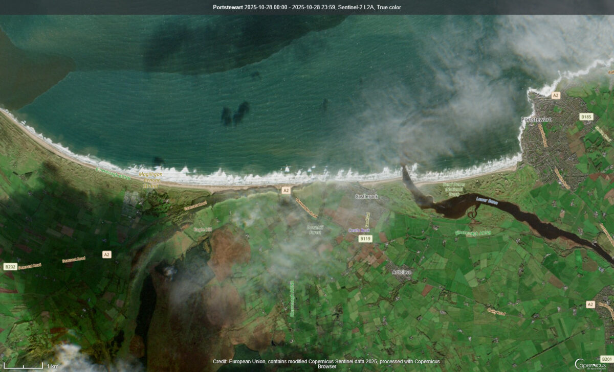 Portstewart-Derry-1200x728 Satellite Captures Ireland's Autumn Colours, Showery Skies and Rugged Coastline