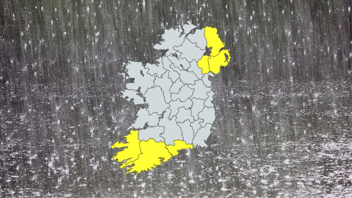 Rain-warning-1200x675 Met Éireann and UK Met Office Issue Rain Warnings
