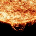 Solar flare sun