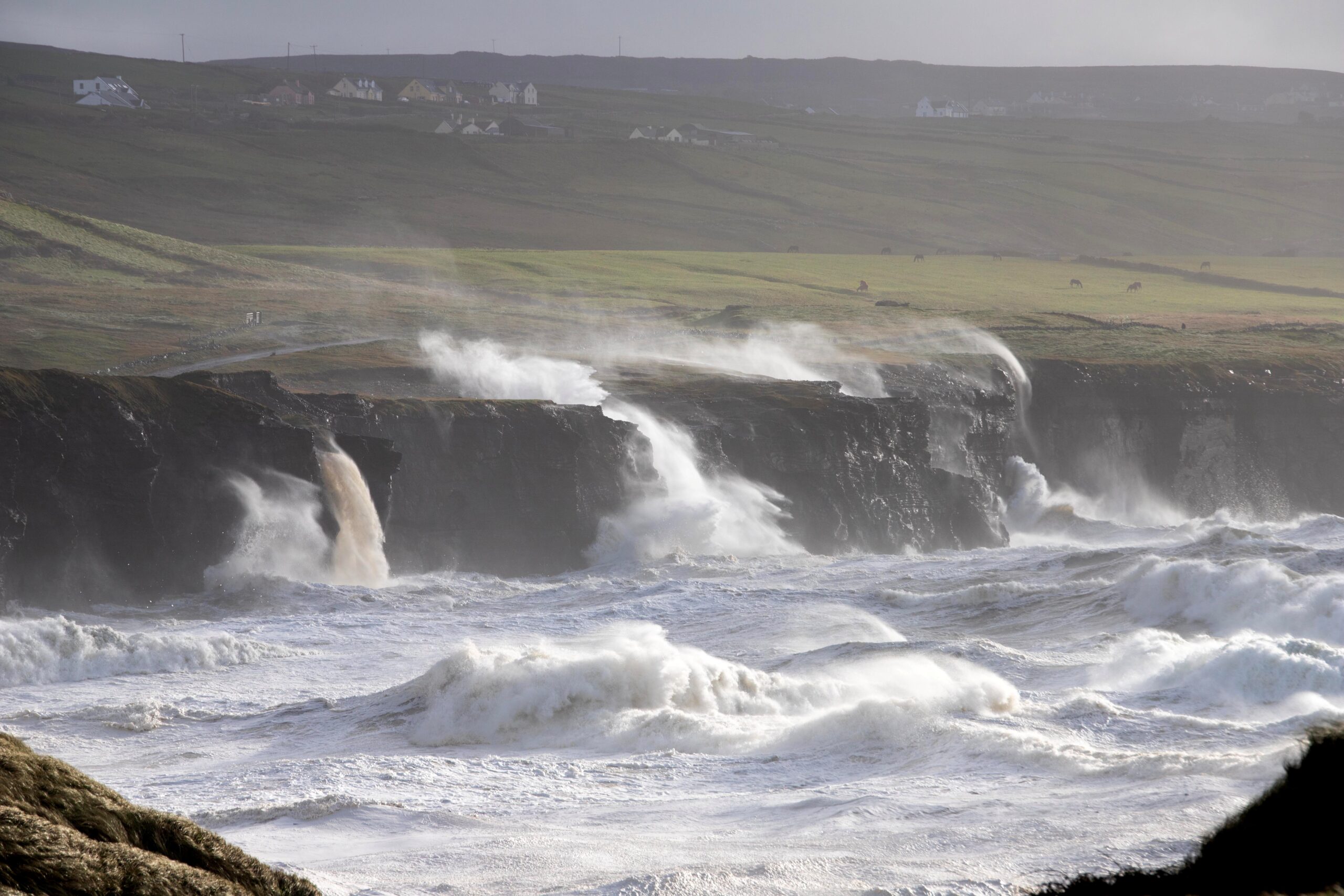 Storm Amy in Doolin, County Clare. Credit Pat Flynn