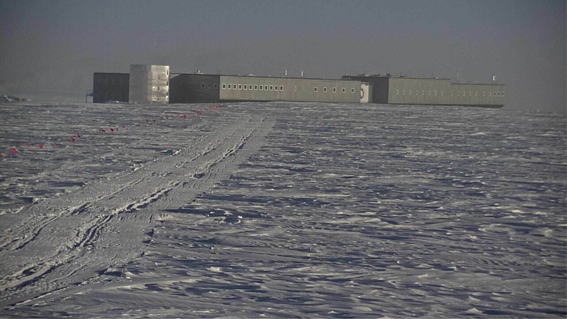 The Amundsen–Scott South Pole Station on Friday afternoon.