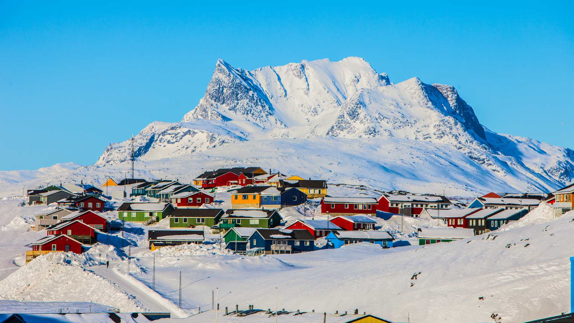 Greenland shifting northwest as ice melt reshapes island 17 The Greenlandic capital of Nuuk, with Sermitsiaq in the background