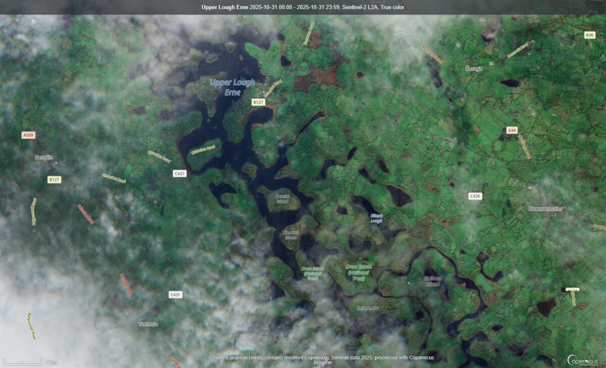 Upper-Lough-Erne-1200x728 Satellite Captures All Kinds of Everything Over Ireland