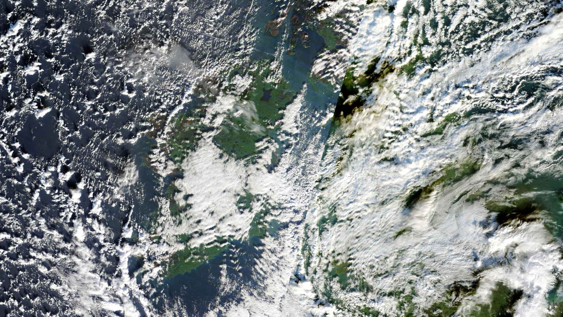 Ireland from space on Monday 24 November 2025