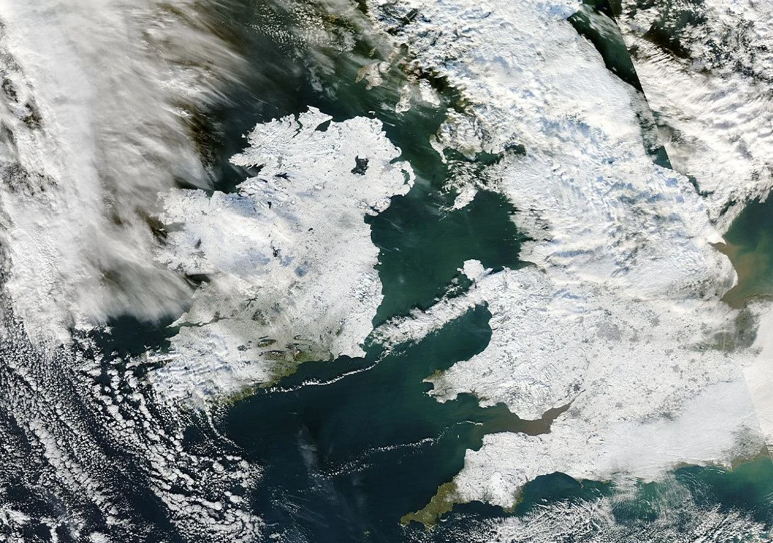 Ireland_and_UK_from_space_2010 The Big Freeze of 2010 remembered 15 years on