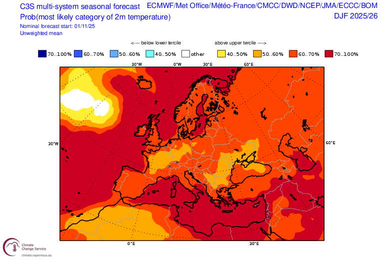 b-Copy Copernicus forecasts mild, wet winter for much of Europe