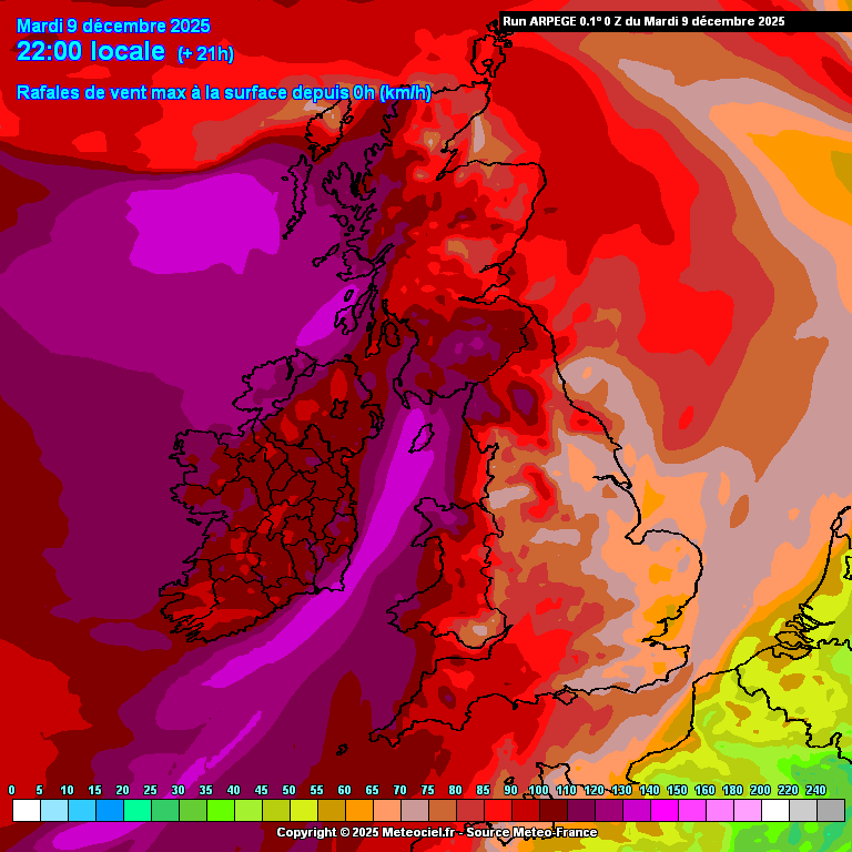 Arpege Storm Bram: 30 counties under orange alert