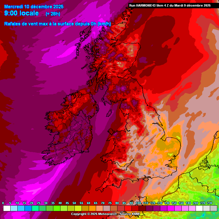 Harmonie Storm Bram: 30 counties under orange alert