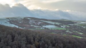 Snow on the Glen of the Downs, County Wicklow